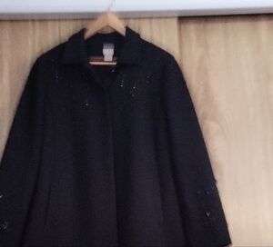 Chico's Black Trench Coat